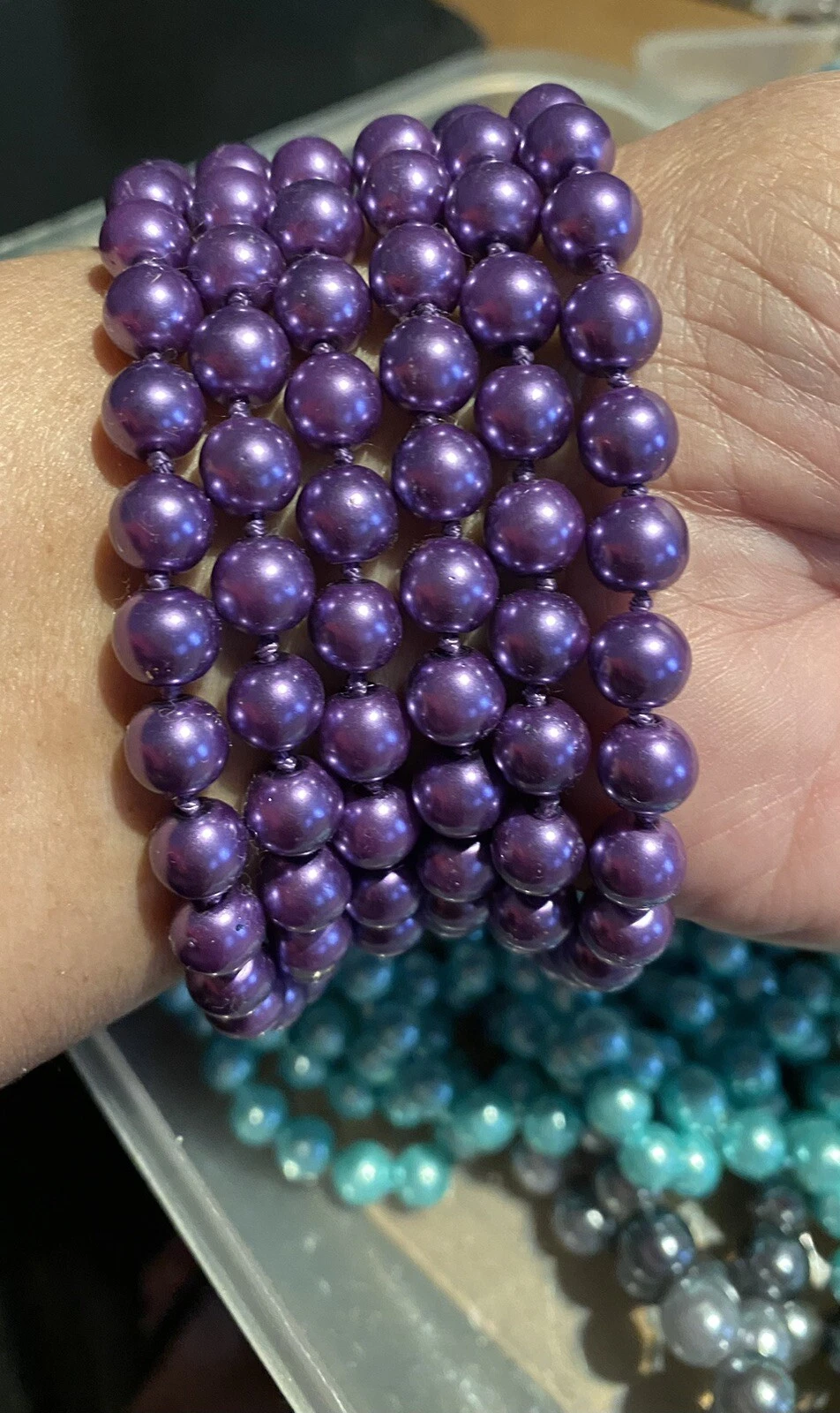 VETEMENTS Collana Braccialetti Multicolore Ciondolo Gioielli Pietra