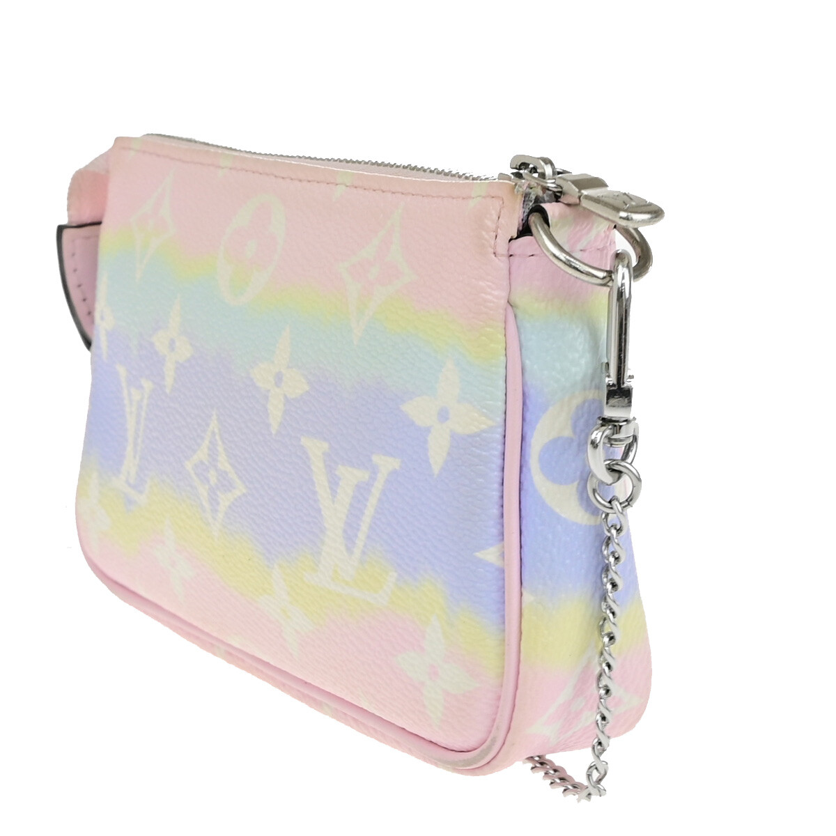 バッグ Jacquard Chain Pochette nude pink Louis Vuitton Pochette Accessoires Pouch Micro Pink Jacquard