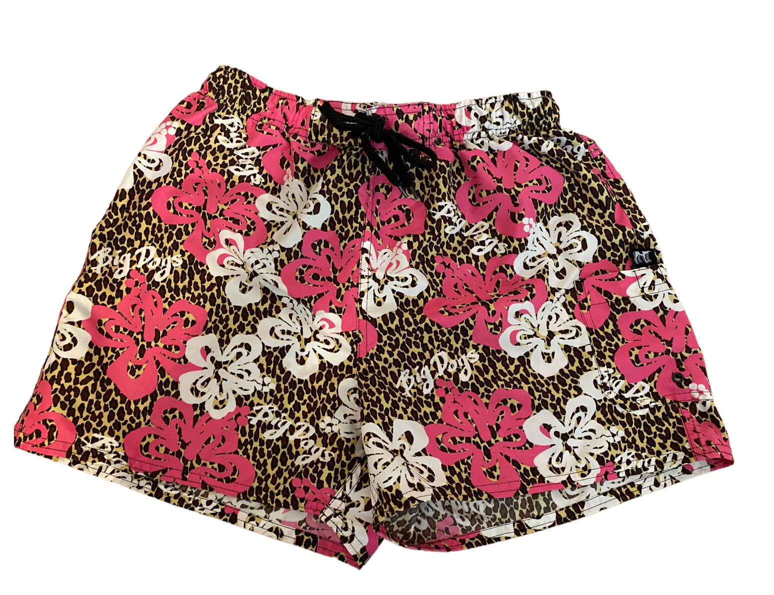 Big Dog Women’s Board Shorts Tropical Pink/White/Brow… Gem