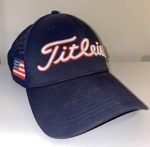Titleist Golf Hat Adjustable American Flag Red White Blue