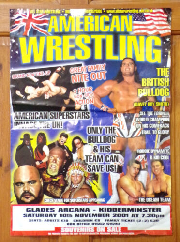 British Wrestling Poster - Kidderminster - 10/11/2001 - Large Size - Picture 1 of 1