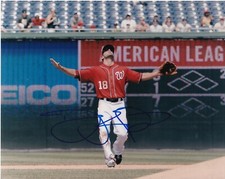 DANNY ESPINOSA   WASHINGTON NATIONALS   ACTION SIGNED 8x10