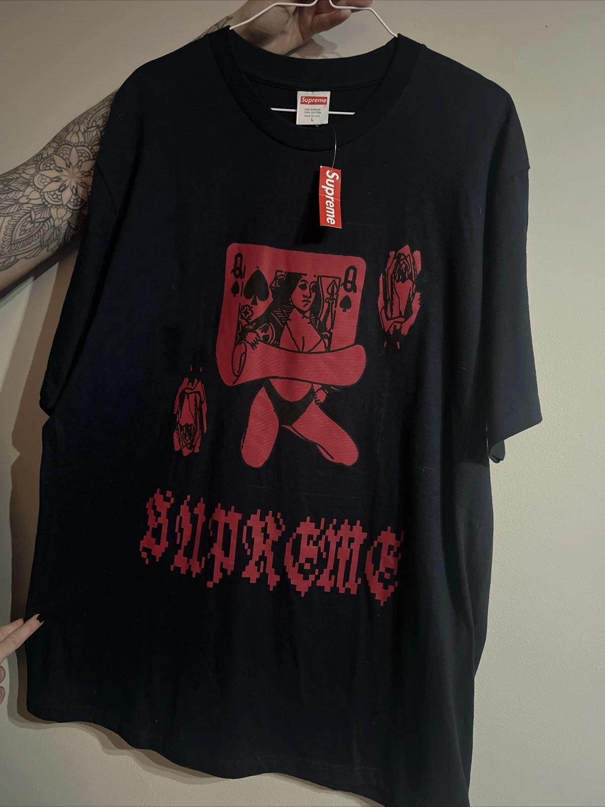 Tee shirt Supreme Queen   Marine (Grand) 2019 automne/hiver