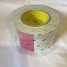 ONE Roll 3M 966 Clear  Adhesive Transfer Tape.  3 in Width x 60 yd Length 2 mil
