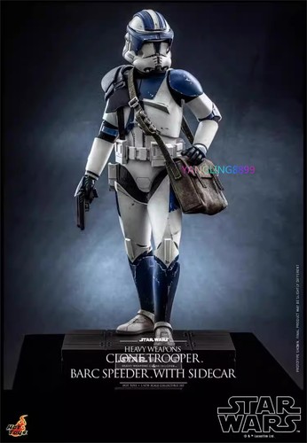 Hottoys Star Wars The Clone Wars Heavy Weapons Clone Trooper&Barc Speeder Figure - Picture 8 of 15
