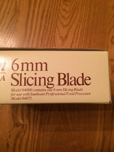 Sunbeam Vista professional Food Processor 84071 6mm slicing blade 94900 - Picture 2 of 3