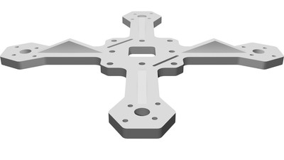 Frame for Racing Drone Tanky1806 - 110mm 3-inch Quad Compatible with ...