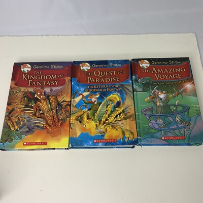 3 Geronimo Stilton ~ Kingdom Of Fantasy Series Hardcover