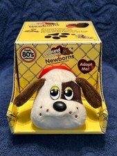 NEW OS IN BOX POUND PUPPIES NEWBORNS - WHITE  BROWN SPOTTED PUPPY/DIAPER/ETC