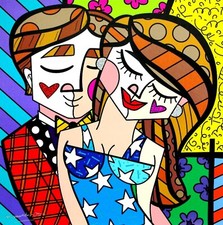 R. BRITTO: ORIGINALER DRUCK  "AMERICAN BEAUTY" LIMITIERT XX/100 91,44x91,44cm