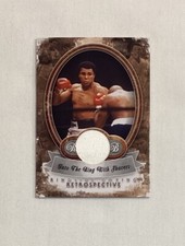 MUHAMMAD ALI 2011 RINGSIDE RETROSPECTIVE TRUNKS PATCH CASE TOPPER CARD #R22 9/10