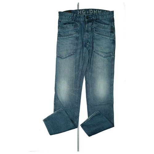 HALLINGER Jeans Herren Hose straight cargo comfort W33 L36 long used Blau TOP