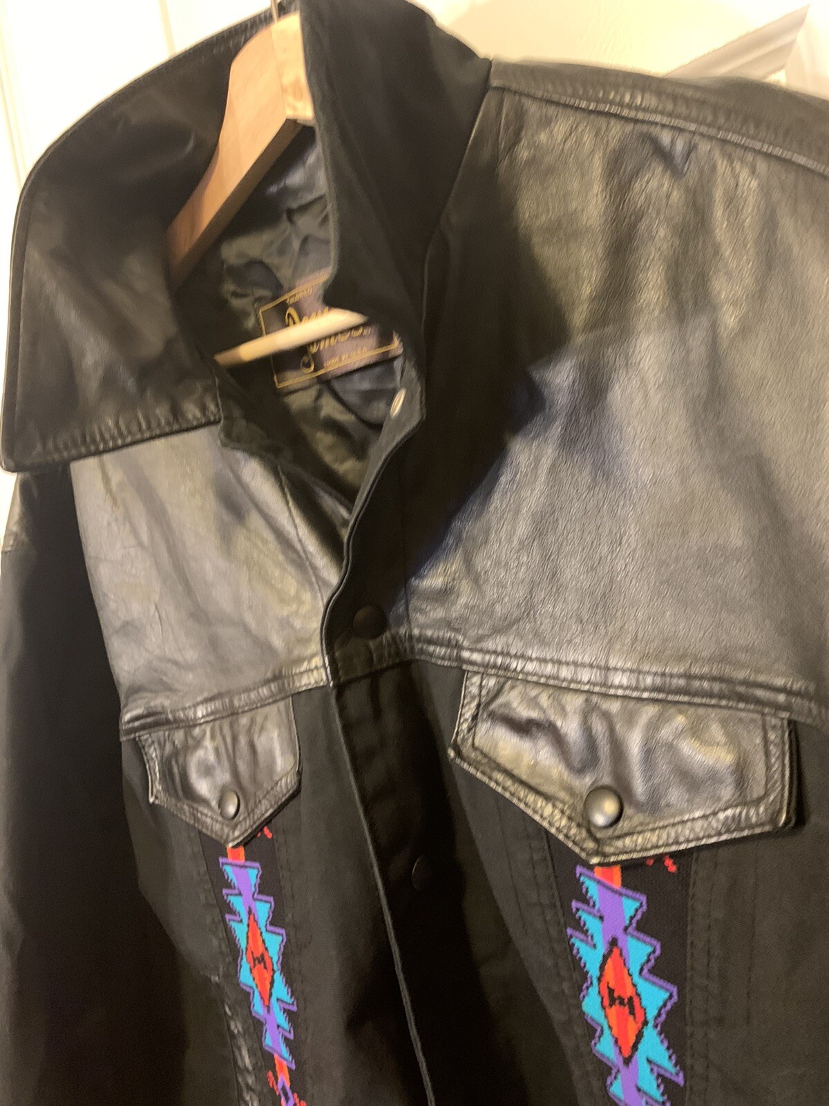 Vintage David James Native Pattern Jacket Blacksm… - image 9