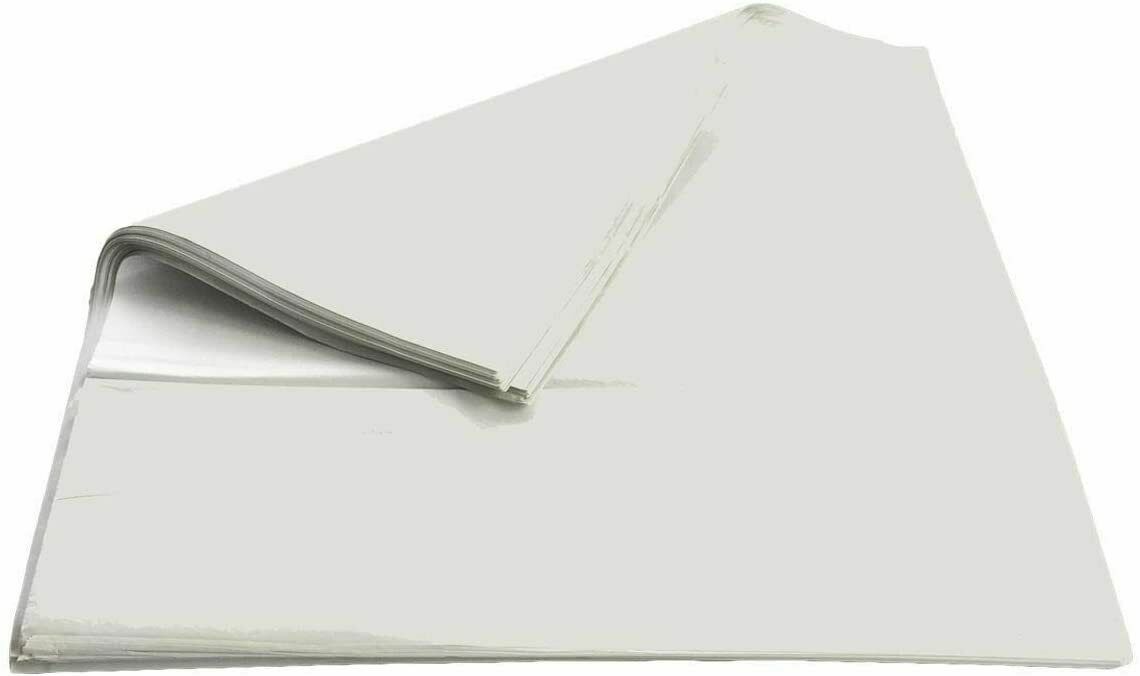 100 Packaging Paper Sheets Large White Packing Newsprint Offcuts 500mm x 750mm