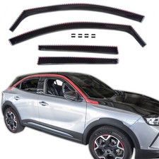 Windabweiser GP Regenabweiser Für Opel Mokka  Ab 2020 4-Tlg Set Schwarz