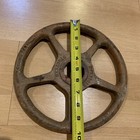 VINTAGE 10” CAST IRON STEAMPUNK SHUT OFF VALVE STOCKHAM Wheel Art Crafts — photo 2