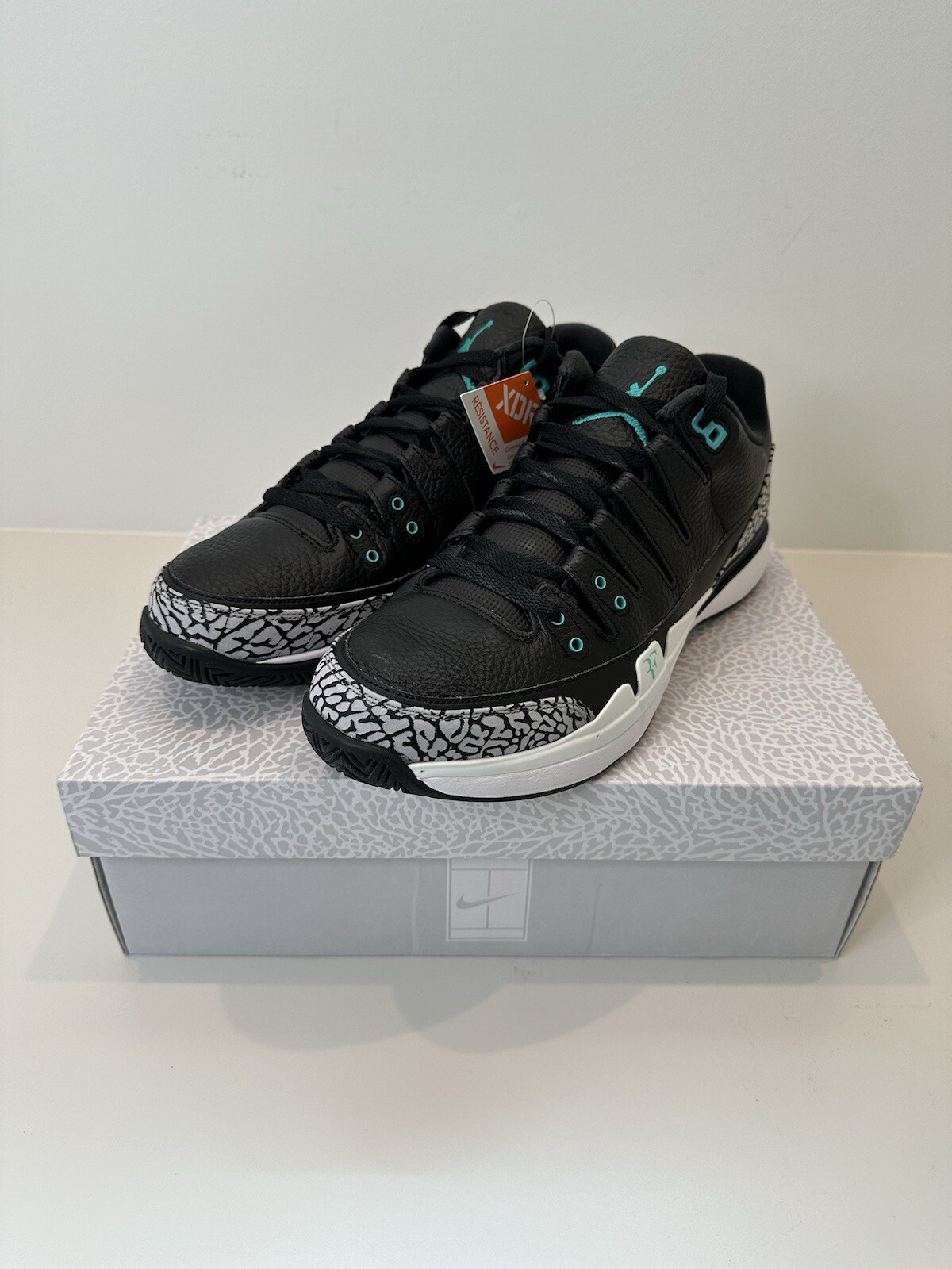 Nike Roger Federer Air Jordan Zoom Vapor RF x AJ3 Tennis Shoe 10.5 Jade ...