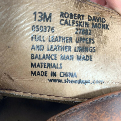 Vtg Robert David Aconto Calfskin Monks Men Sz 13M Robert David | Shoes | Vtg Robert David Aconto Calfskin  main image 3