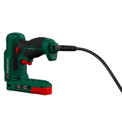Parkside Electric Stapler & Nailer PHET 15 C2 Gun with 400 Staples 100 Nailss+ eBay