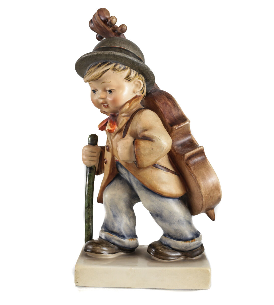 Large Goebel Hummel Figurine Little Cellist 89/2 c1938 Full Large Goebel Hummel Figurine Little Cellist 89/2 c1938 Full