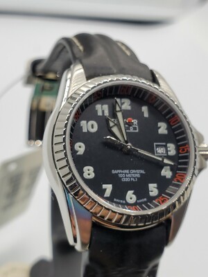 時計 MHL. LEATHER STRAP WATCH (BLACK) Instant | Minimalist Black & White Watch With Leather Straps