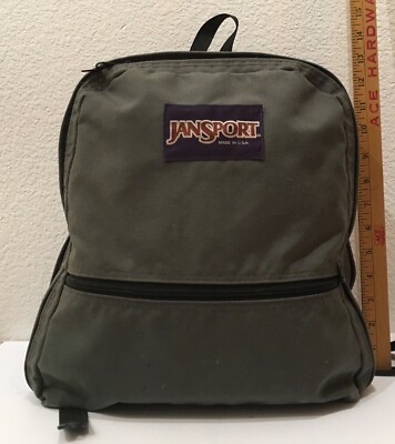 Jansport Backpack Two Pocket Classic Zip Straps Student Gray 80s Vintage School | eBay Jansport Backpack Two Pocket Classic Zip Straps Student Gray 80s Vintage School | eBay