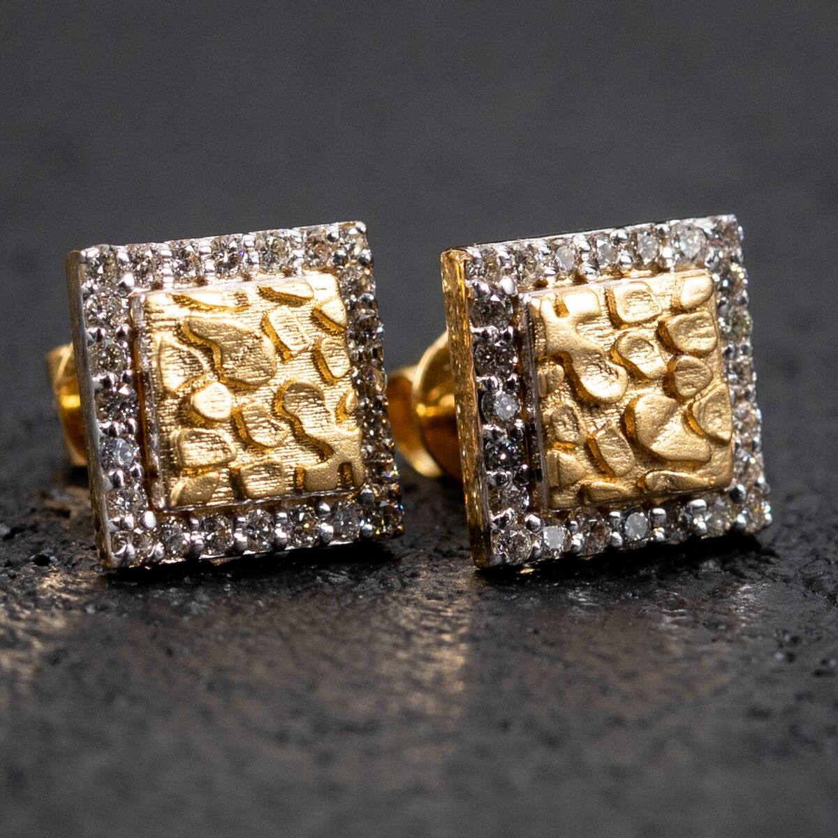 Golden Square Studs Golden Square Studs