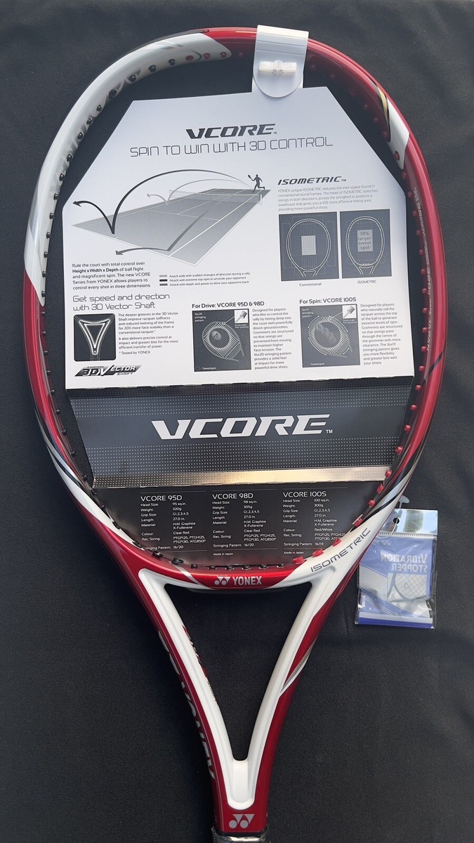 New Old Stock Yonex VCORE 95D Stan Wawrinka Mold Tennis New Old Stock Yonex VCORE 95D Stan Wawrinka Mold Tennis