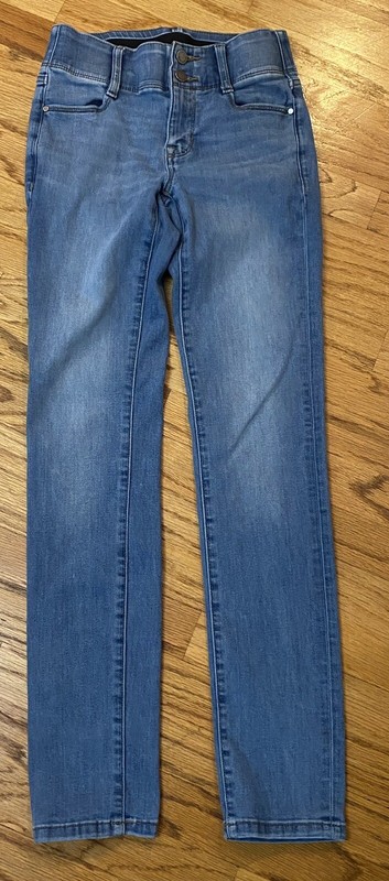 NINE WEST Women’s STRAIGHT LEG Jeans~Size 0~Stretch Cotton Blend ELASTIC Waist