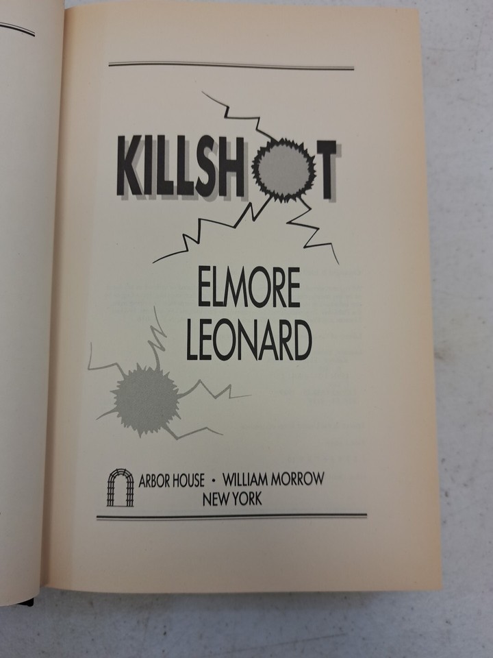 1st Print1st Edition 1989 HCDJKillshotElmore LeonardVTGCrime
