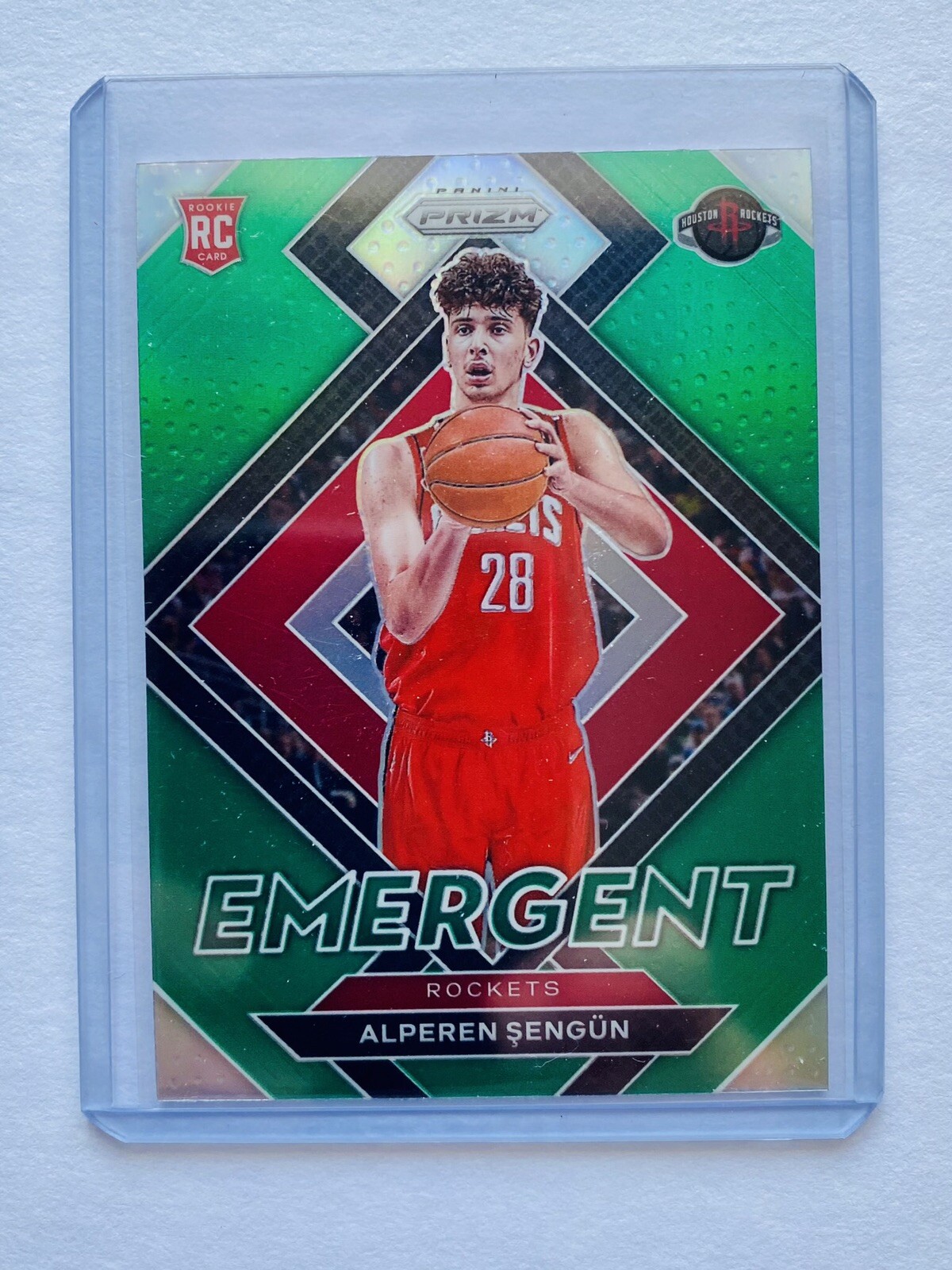 Alperen Sengun 2021-22 Panini Prizm Green Prizm Emergent Insert Rockets NBA