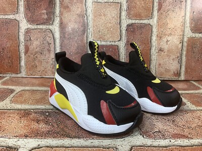 New Puma X Peanuts Sneaker Shoes for Toddlers sz 4C Black Red Yellow Limited Ed