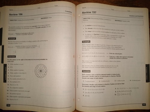 HIGH SCHOOL MATHEMATICS SKILLS REVIEW AND PRACTICE ALGEBRA By Prentice Hall - Imagen 9 de 10