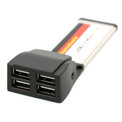 Rhombutech Express Card 4 Port USB 2.0 Express Card 34 Notebook 
