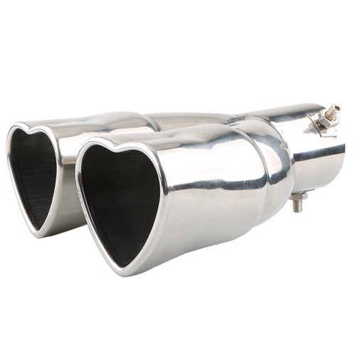 Car modification exhaust pipe muffler heart shaped 63mm - Picture 13 of 43