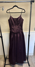 Vintage McClintock Prom Dress Corset Burgundy Bodice 90s Size 10