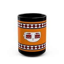 Flag of Lule people - Black Coffee Mug