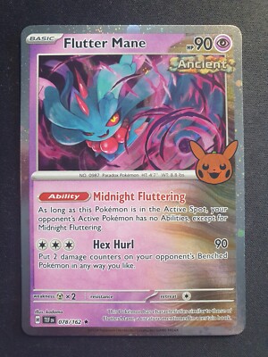 Pokemon 078/162 Flutter Mane Holo Promo Trick or Trade NM EN