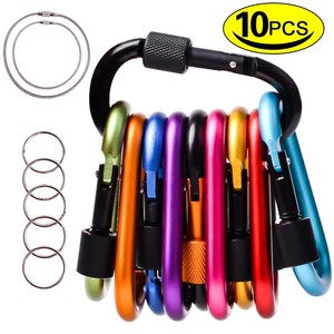 Locking-Carabiner-Aluminum-D-Ring-Carabiner-Keychain-Hook-Clip-for-Outdoor-Ca