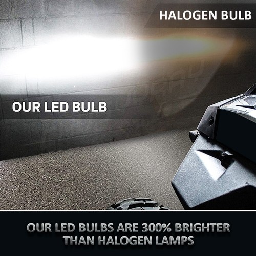 2x Super LED light bulbs for 1997-2004 Kawasaki KLF300C Bayou 4x4 ATV headlight - Bild 11 von 24