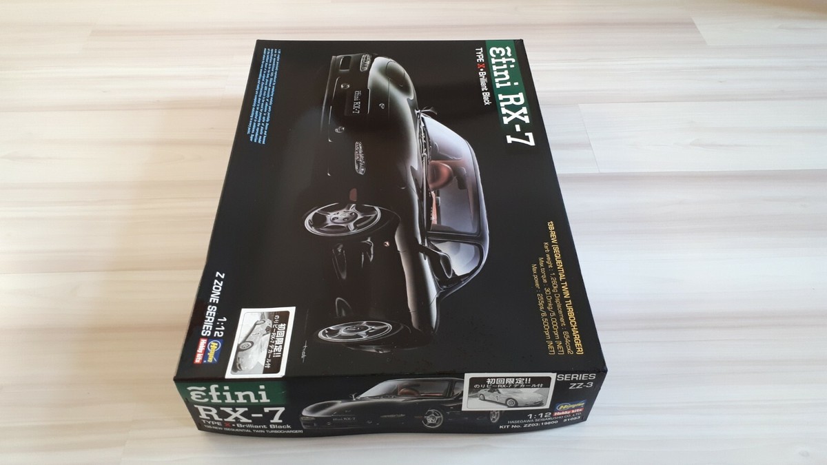 ハセガワ　アンフィニ efini RX-7 プラモデル 1:12 Vintage MAZDA EFINI RX-7 TYPE X BLACK in 1:12 scale | HASEGAWA | no