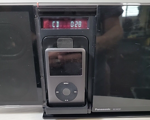 Panasonic SC-HC37 Compact CD, FM Radio, iPhone/iPod Dock Stereo System-No Remote - Picture 5 of 12