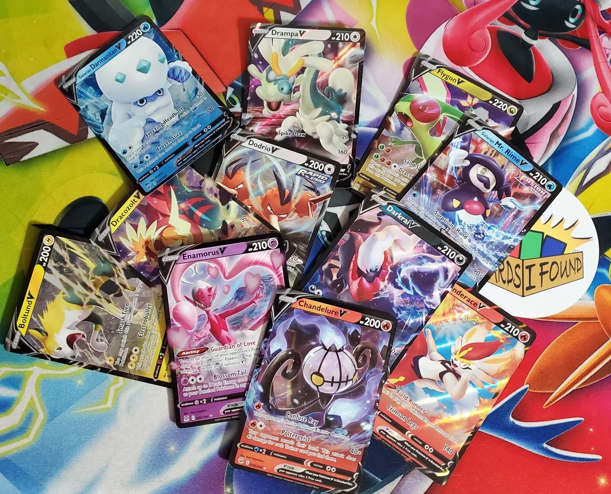 Pokemon V 5 Card Lot - Legendary & Mytical - Random Selection - Mew  Rayquaza Victini