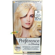 Loreal Preference 01 VERY VERY LIGHT NATURAL BLONDE Hair Colour Dye