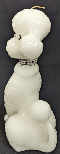 Vintage MCM Poodle Candle for Dog Lovers! Wax Figurine 10" Mid Century - Picture 4 of 18
