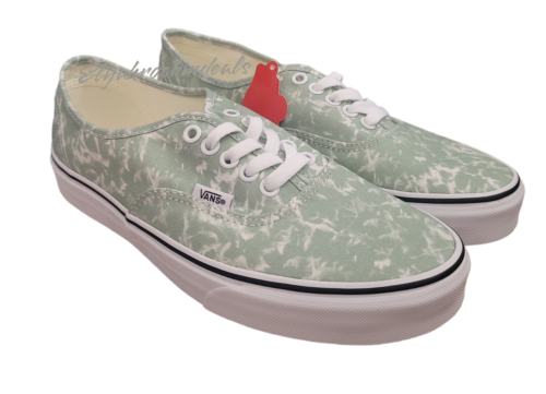 NEW WOMENS VANS AUTHENTIC (WASHES) CELADON GREEN /TR SNEAKER SHOES US 8 - Picture 1 of 6