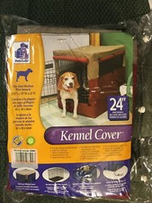 Indoor Outdoor 24" Heavy Duty Dog Kennel Cover - Cage Protection Brand New 