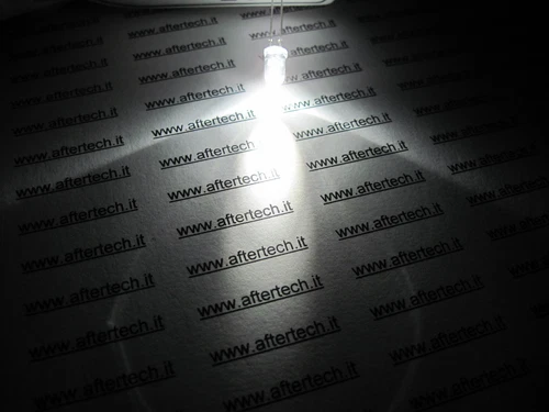 100 LED Leds 4500K Blanc Pur Neutre Poche Power Ultra 5mm + Resistors