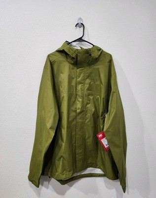 Helly Hansen Men's Loke Jacket Lightweight Windbreaker Olive Green  Size 2XL NWT