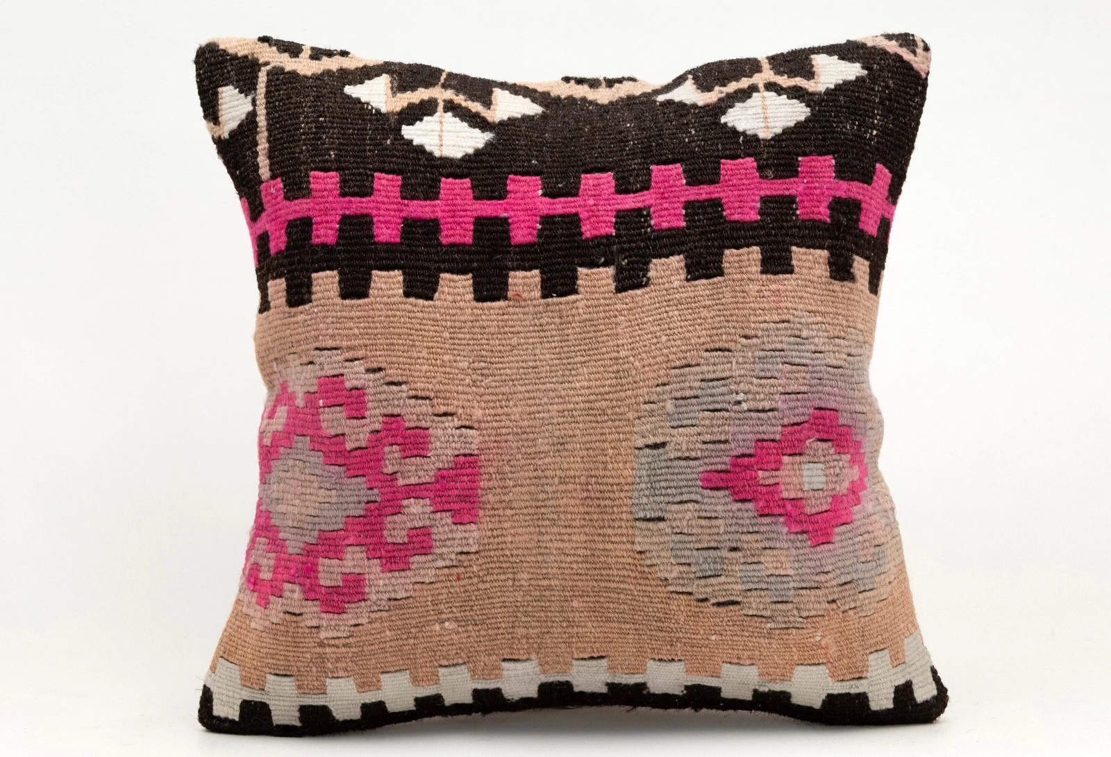 Decorative Pillow Cover, 16x16 in, Ethnic Pillow, Throw Pillow, Sofa Cushion